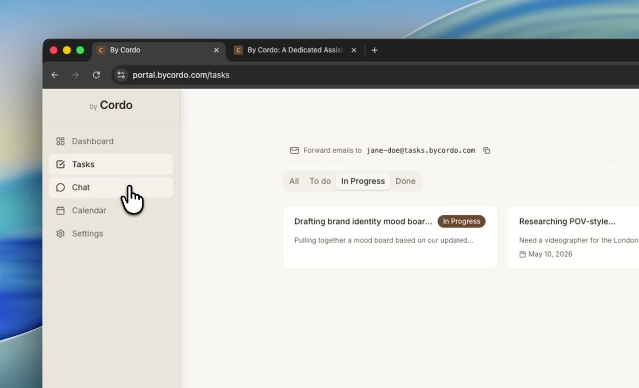By Cordo portal walkthrough